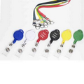 Round Retractable Badge Holder with Metal Clip (21")
